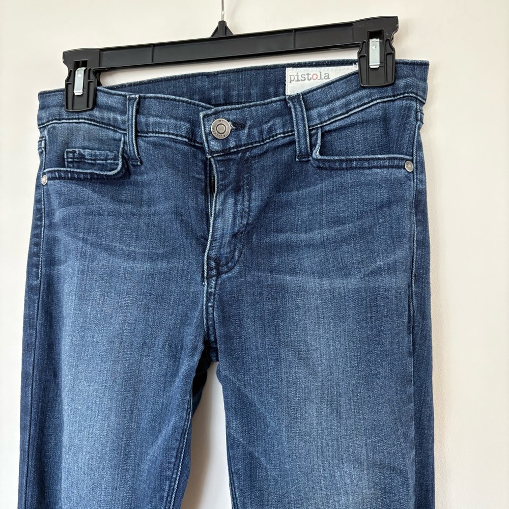 Pistola Women's Blue Distressed Skinny Jeans - Picture 5 of 13